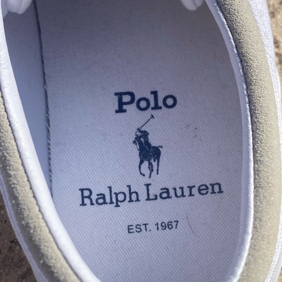 Polo Ralph Lauren canvas sneakers Faxon Low size 9D mens preppy streetwear - Picture 8 of 10